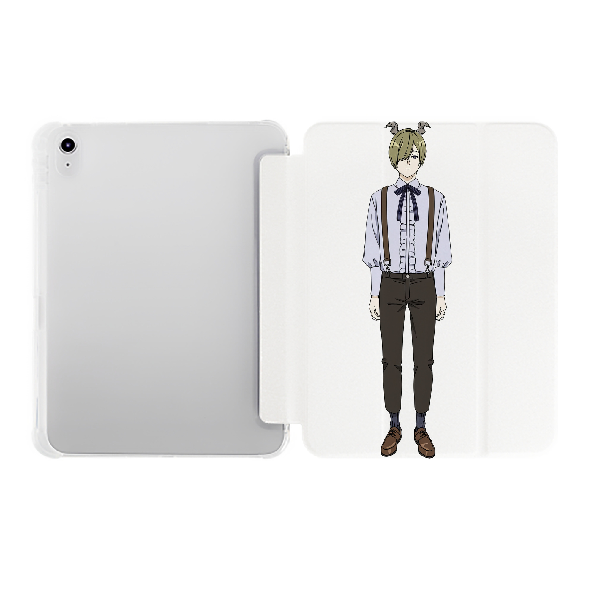 （画像用） 葬送のフリーレン Frieren IPad ケース ペン収納付き 三つ折りスタンド PUレザー×シリコン 対応機種9.5/10.5/10.9インチ